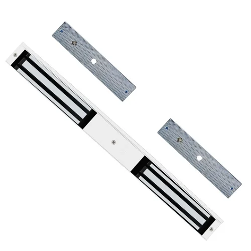 Double door magnetic lock 280kg with two independent electromagnets for bi-fold doors, double entrance doors, and twin glass door access control applications