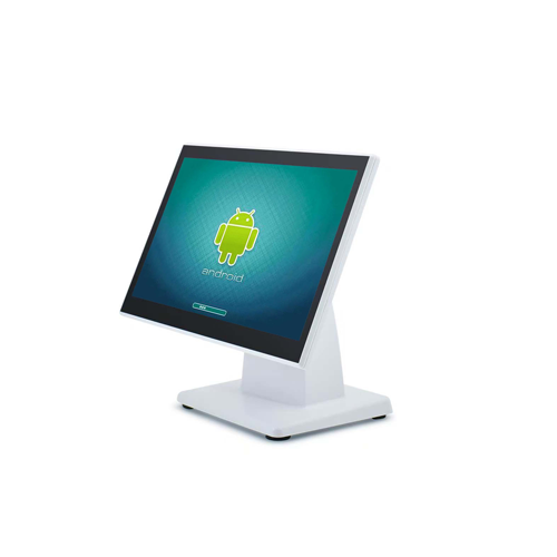 Android fanless POS terminal with 15.6-inch touchscreen, RK3566 processor, and 10-point capacitive touch for retail stores and restaurants