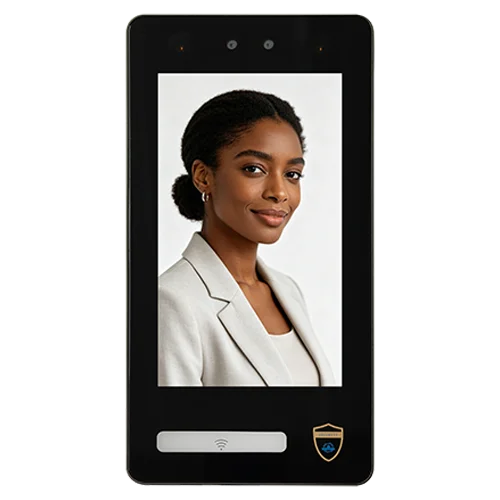 MID-70Pro 7-inch face recognition terminal with biometric access control, palm vein option, and anti-tamper alarm for university library security turnstile with face scanner